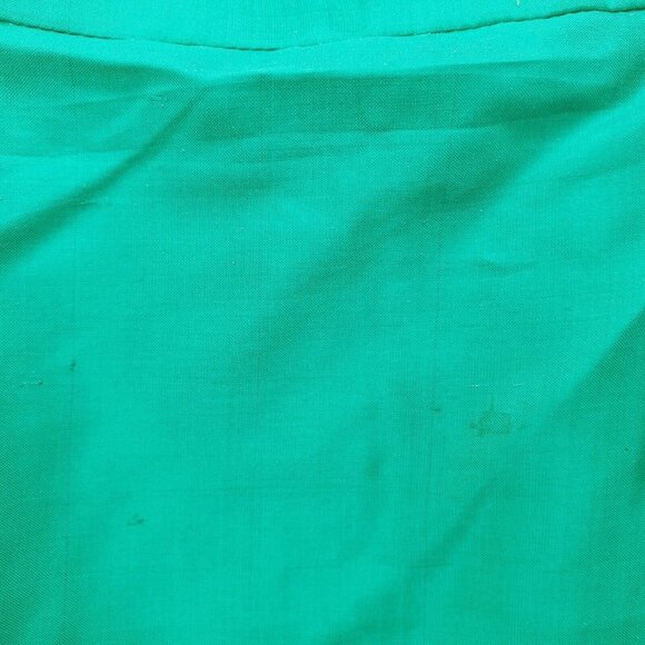 Vintage Tailored 3 Piece Green Gold Floral Set Outfit Size Medium? Custom Made - Picture 8 of 9